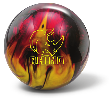 Picture of Brunswick Rhino Red Black Gold Pearl Bowling Ball