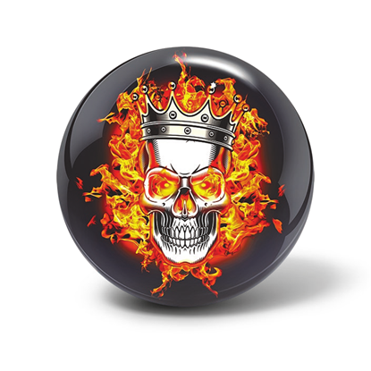 Picture of Brunswick Flaming Skull Viz-a-Ball Bowling Ball