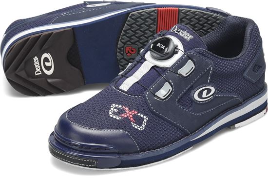 Picture of Dexter SST 8 ExJ Power Frame BOA Navy Wide Men's Bowling Shoes