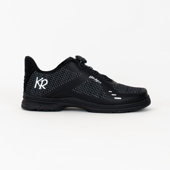 Picture of KR Strikeforce Men's Jet FT Black Silver Left Hand Bowling Shoes