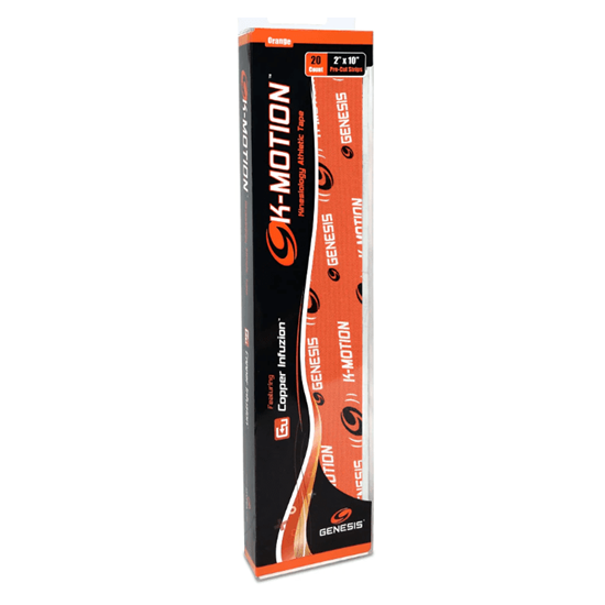 Picture of Genesis K Motion Tape Pre Cut Orange 20 Piece