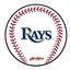 Picture of KR Strikeforce MLB Tampa Bay Rays Round Baseball Shammy