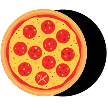 Picture of KR Strikeforce Round Shammy Leather Pad Pepperoni Pizza