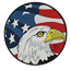Picture of KR Strikeforce Round Shammy Leather Pad USA Eagle