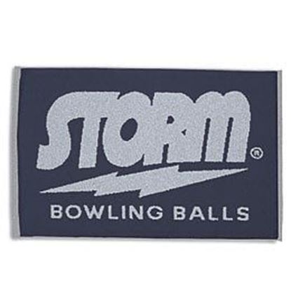 Picture of Storm Woven Bowling Towel Grey Navy