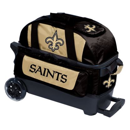 Picture of KR NFL 2 Ball Double Roller New Orleans Saints Bowling Bag