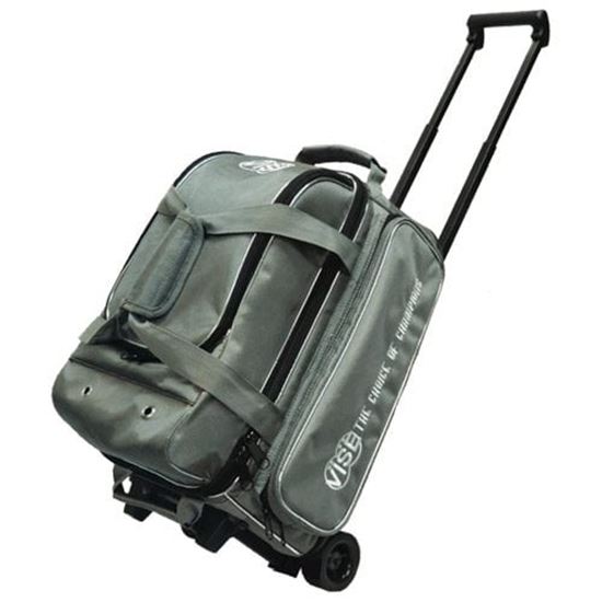 Picture of VISE 2 Ball Economy Double Roller Grey Bowling Bag