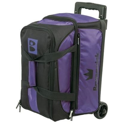 Picture of Brunswick Blitz Double 2 Ball Roller Purple Bowling Bag