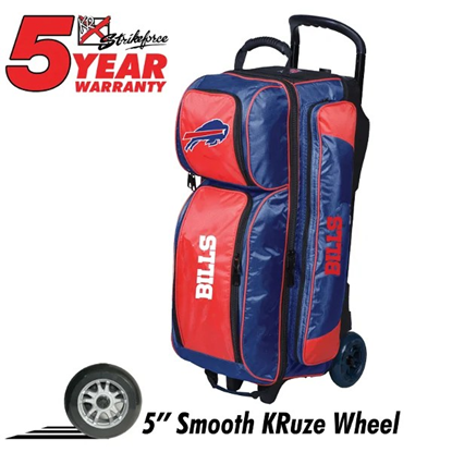 Picture of KR Buffalo Bills Premium 3 Ball Triple Roller NFL Bowling Bag