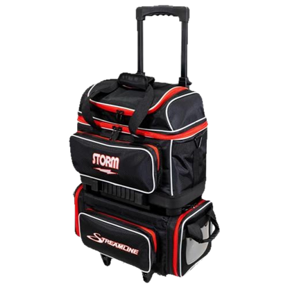 Picture of Storm Streamline 4 Ball Roller Hex Black Red Bowling Bag