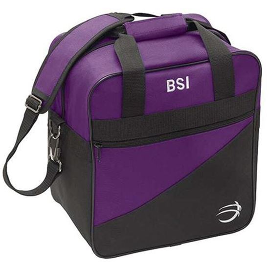 Picture of BSI Solar III Ball Single Tote Black Purple Bowling Bag