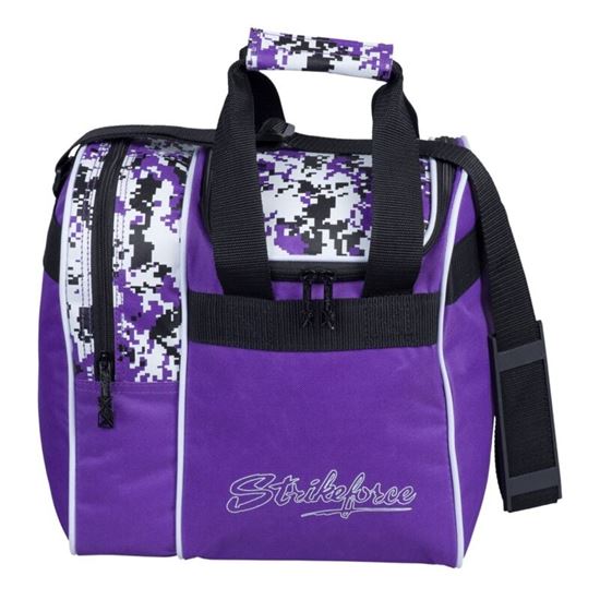 Picture of KR Rook 1 Ball Single Tote Purple Digi Camo Bowling Bag