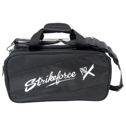 Picture of KR Fast Black 2 Ball Double Tote With Shoe Pocket Bowling Bag