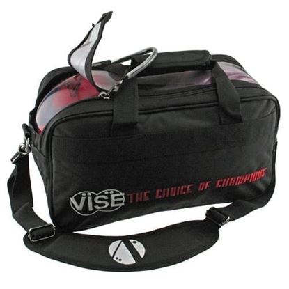 Picture of VISE 2 Ball Clear Top Black Bowling Bag