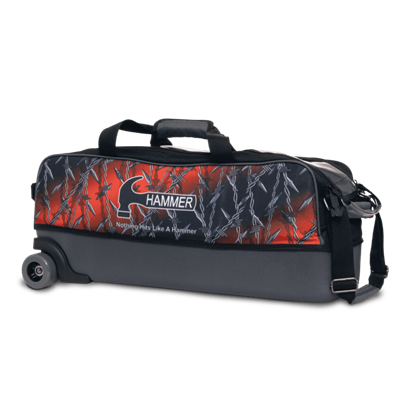 Picture of Hammer Barbed Wire Dye Sub Triple 3 Ball Tote Bowling Bag